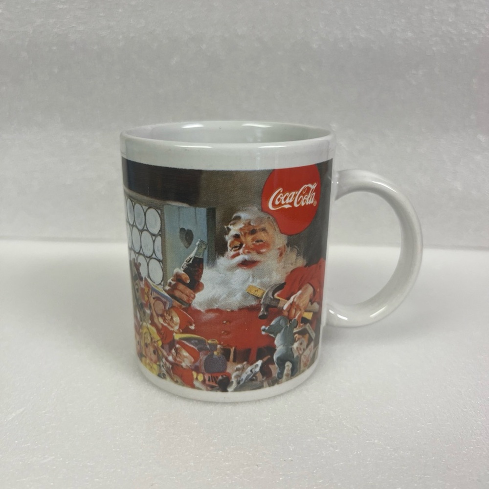 1997 Coca-Cola Holiday Mug with Santa Design